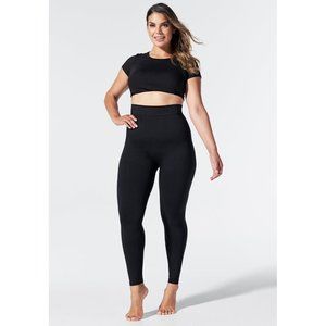 Blanqi Everday Womens High Waist Postpartum Support Leggings Sz L Black Hi Rise